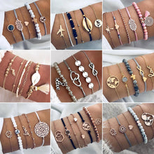 Load image into Gallery viewer, Vogue Women Bead Bracelet 30 Kind Set Vintage Jewelry Boho Turtle Map Charm Bracelets &amp; Bangles For Girl Chain Mujer Accessories